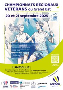 championnat régional vétérans grand est badminton