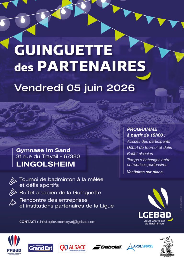 Affiche de la Guinguette des partenaires 2026