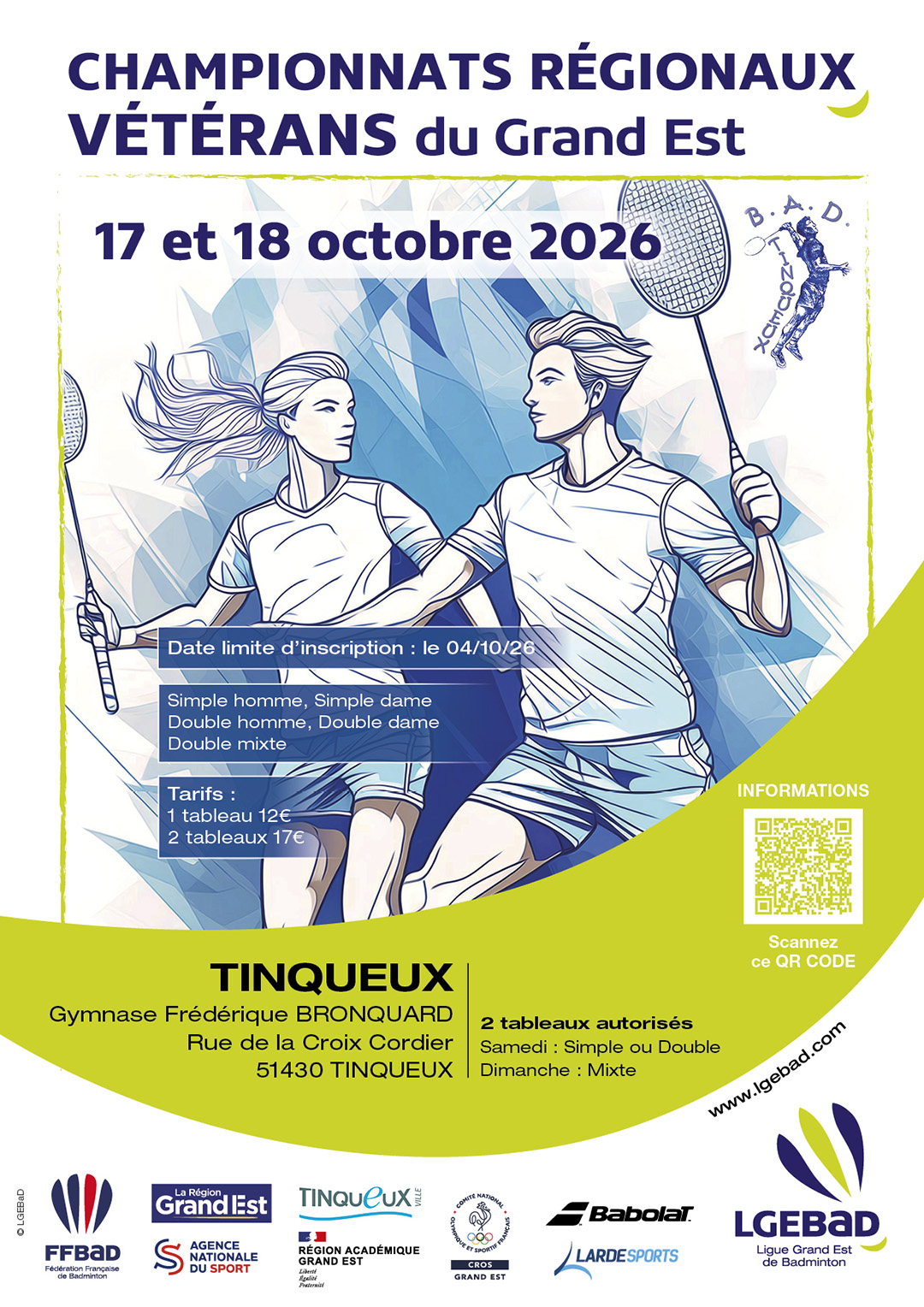 Affiche Championnat Régional Vétérans 20226